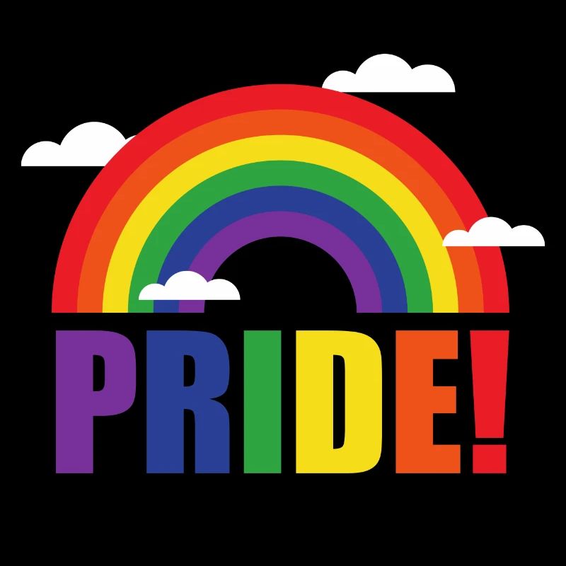 Pride rainbow with clouds | LGBT | gift idea