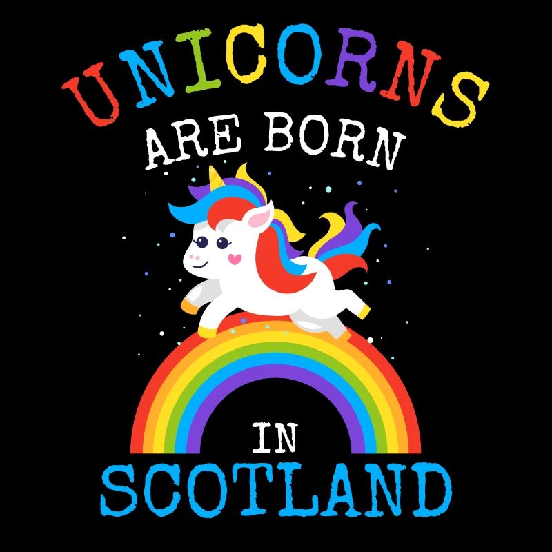 Einhörner werden in Schottland geboren.Scottish Unicorn Kid