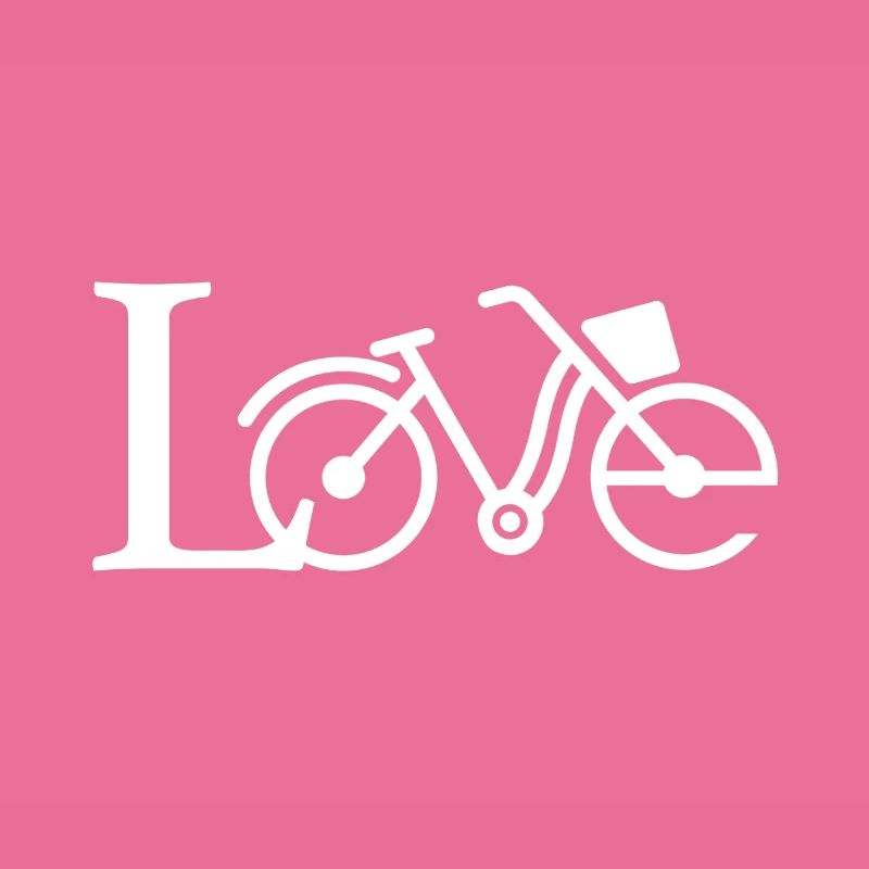 L'amour - conception de vélo créatif - cadeau