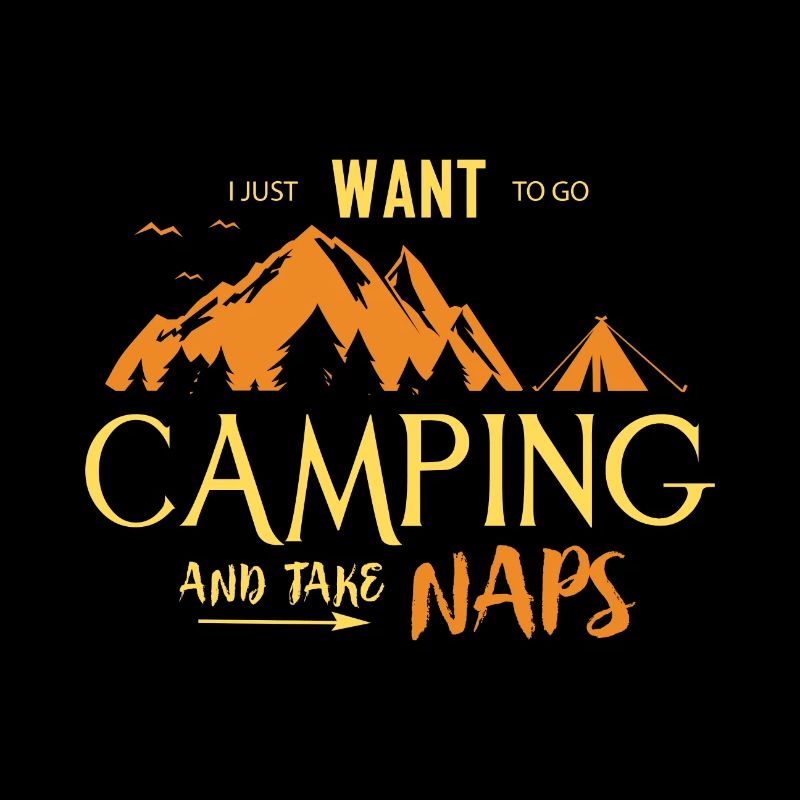 Je veux aller camper et dormir.