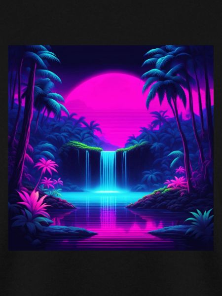 Neon-Wasserfall