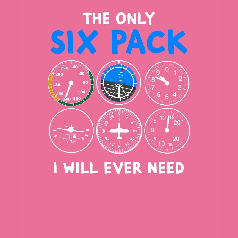 Pilot six pack - flying, plane, flying lesson