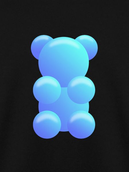 Gummibärchen blau