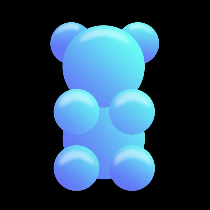 Gummibärchen blau