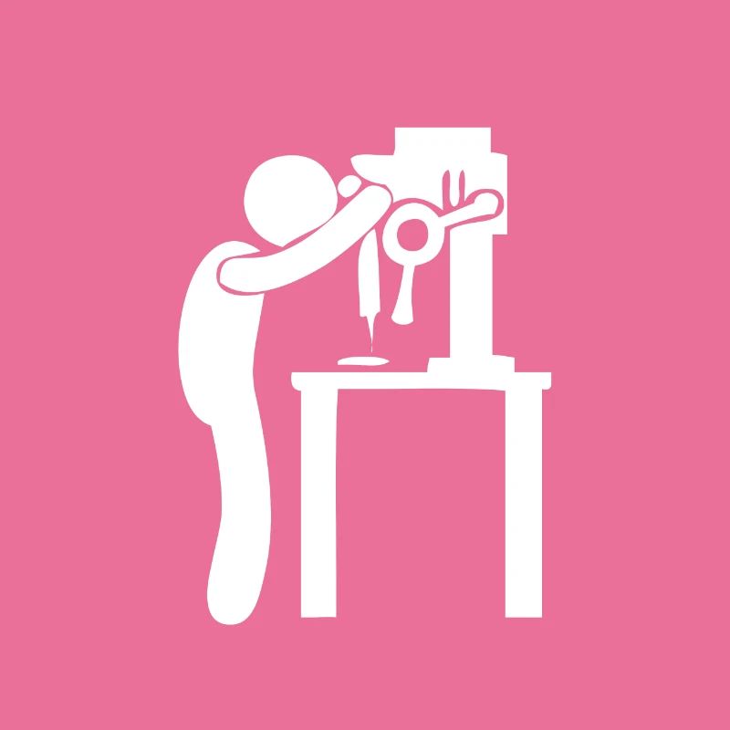 A worker at the workbench