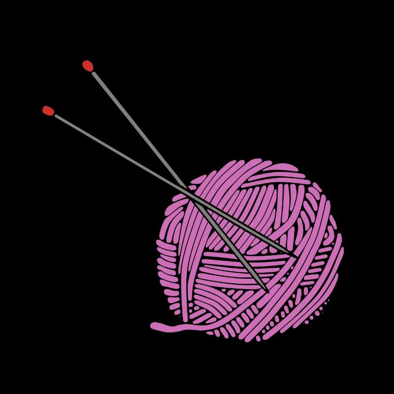 Fil à tricoter rose