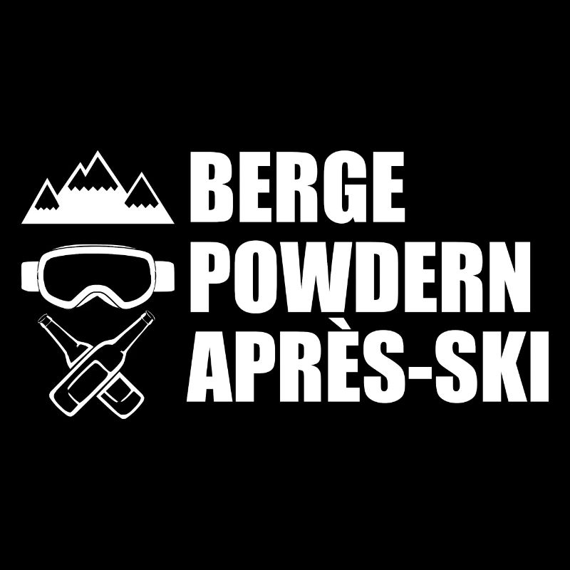 Berge Powdern Après-Ski
