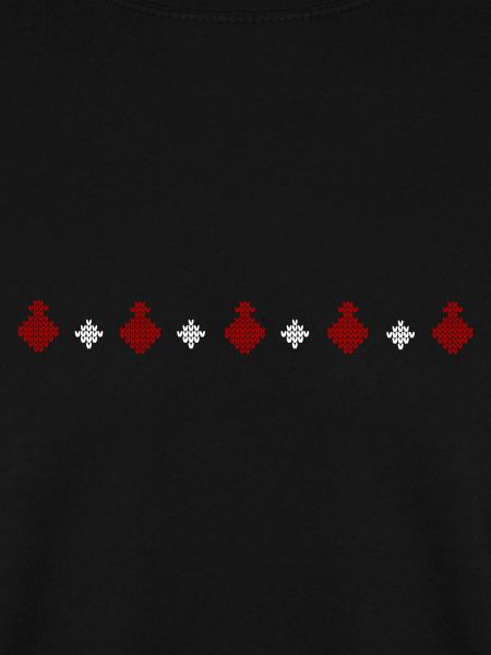 Strickpullover Muster Reihe Weihnachtskugel