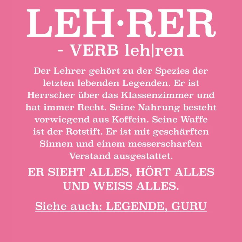 Lehrer Definition
