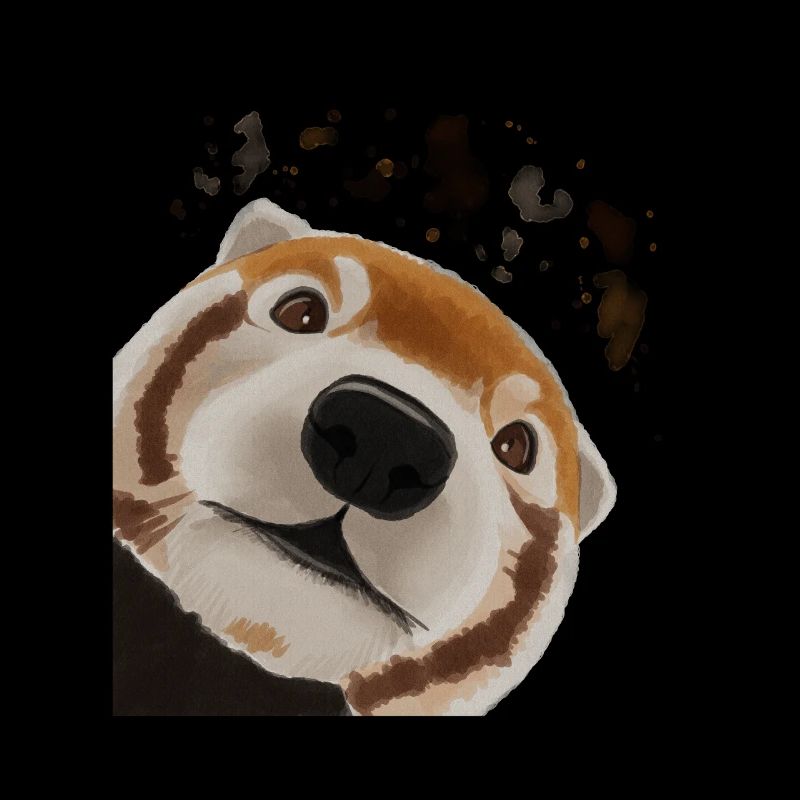 Neugieriger Roter Panda