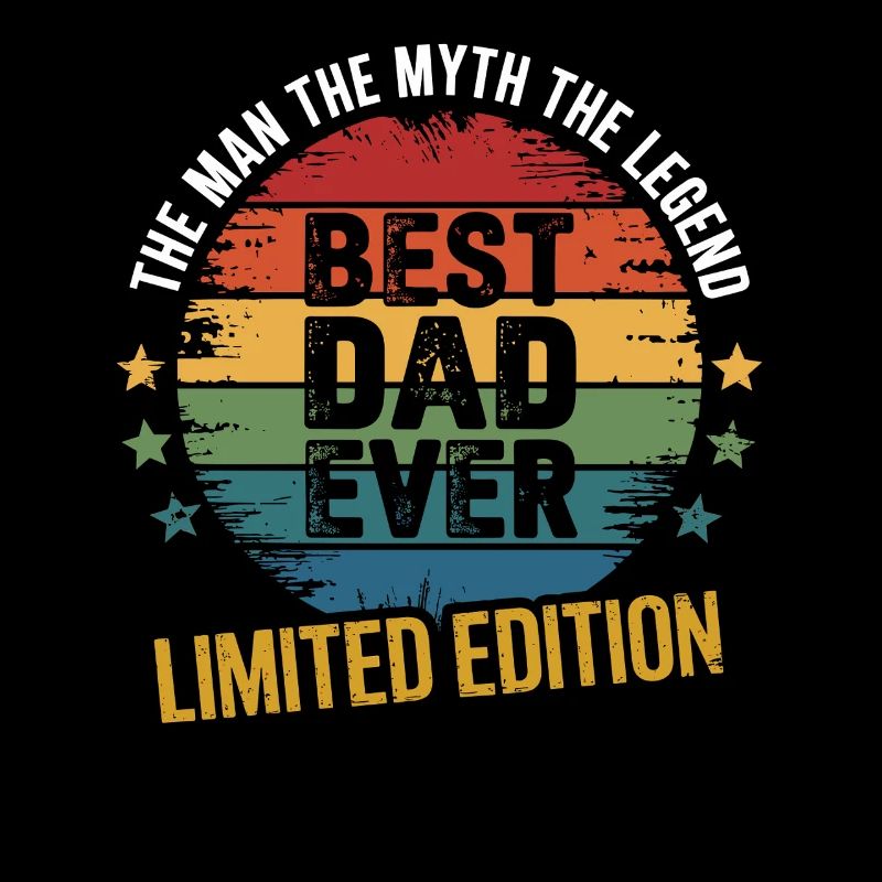 Bester Papa Ever Superdad Vatertag Mythos Legende