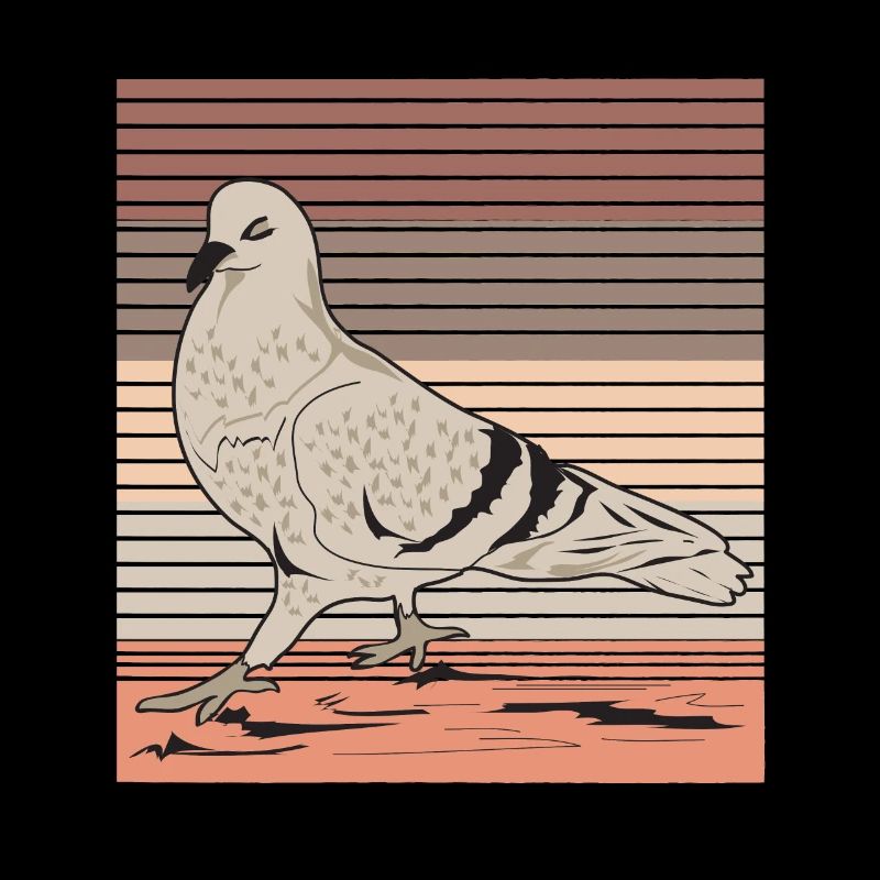 Taube Straßentaube Retro Vogel Taubenzüchter