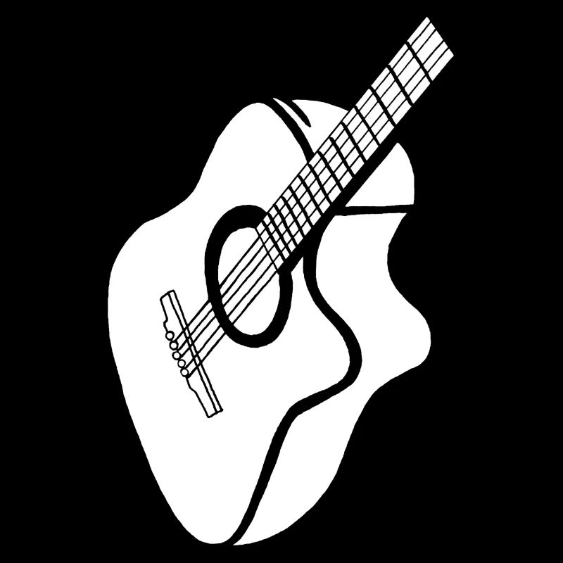 weiße Gitarre