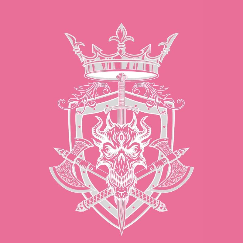 Majestätisches Drachenkronen-Emblem