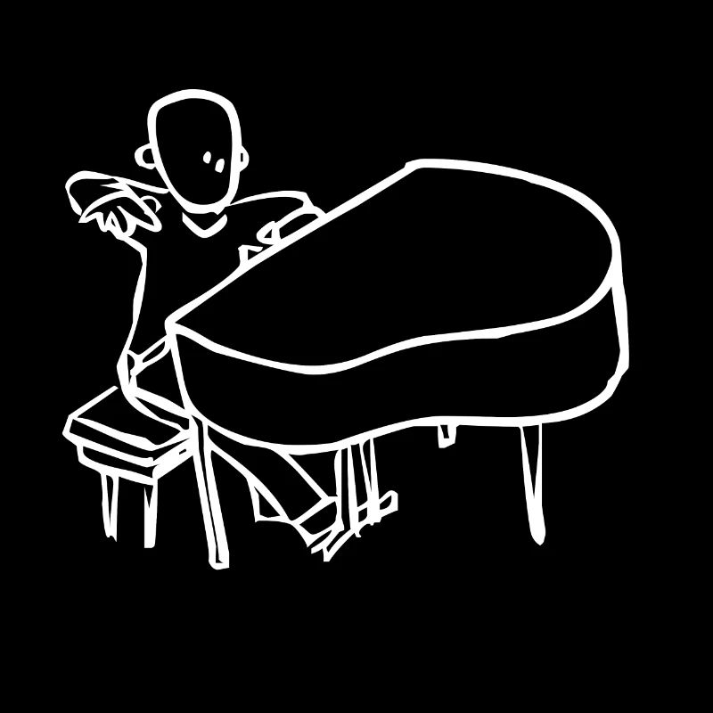 Pianist (Weiß)