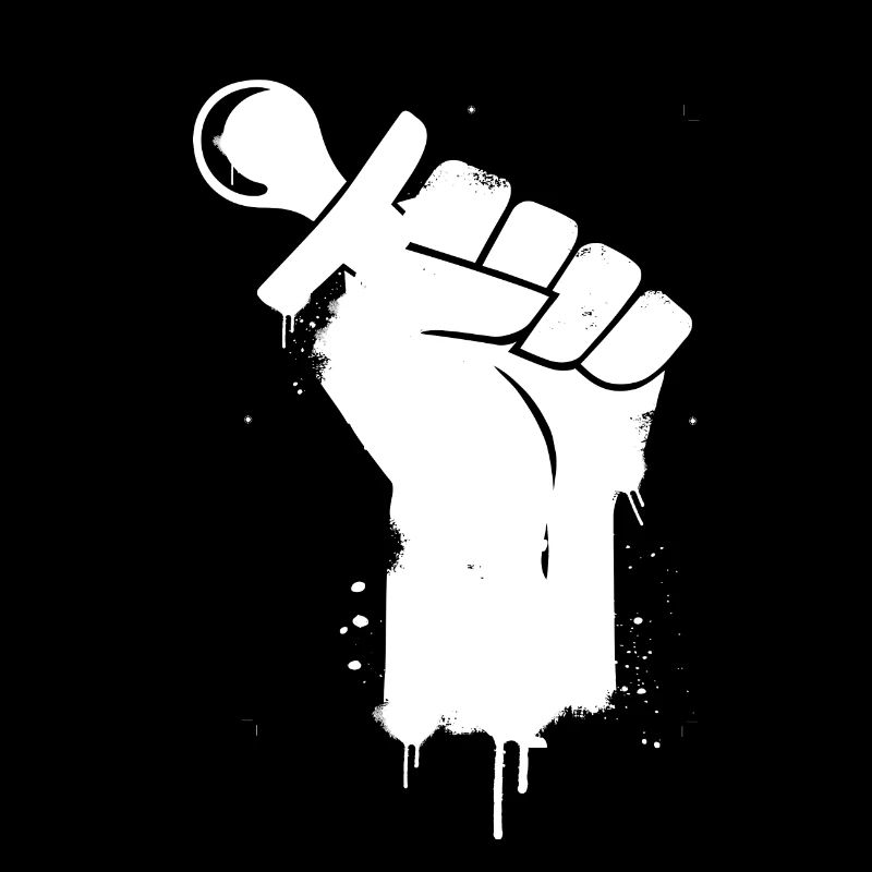 Stencil Hand sucette blanc cadeau