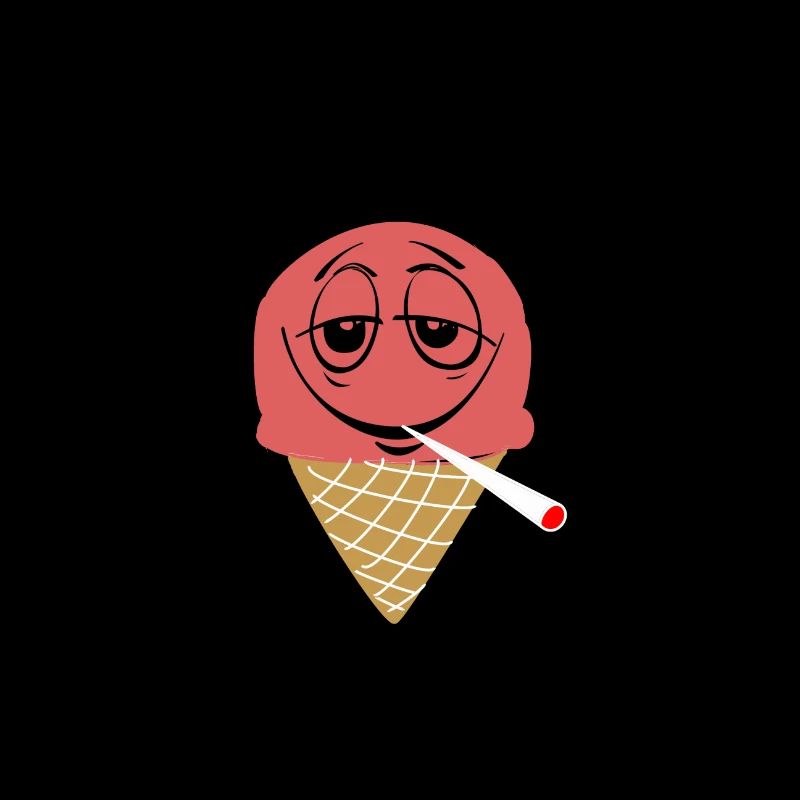 Kiffendes Eis, Kiffen, Weed, Gras, Marihuana