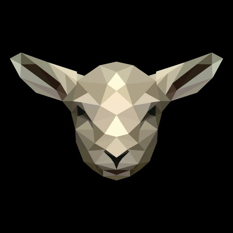 Lamm/Schaf im Poly Design