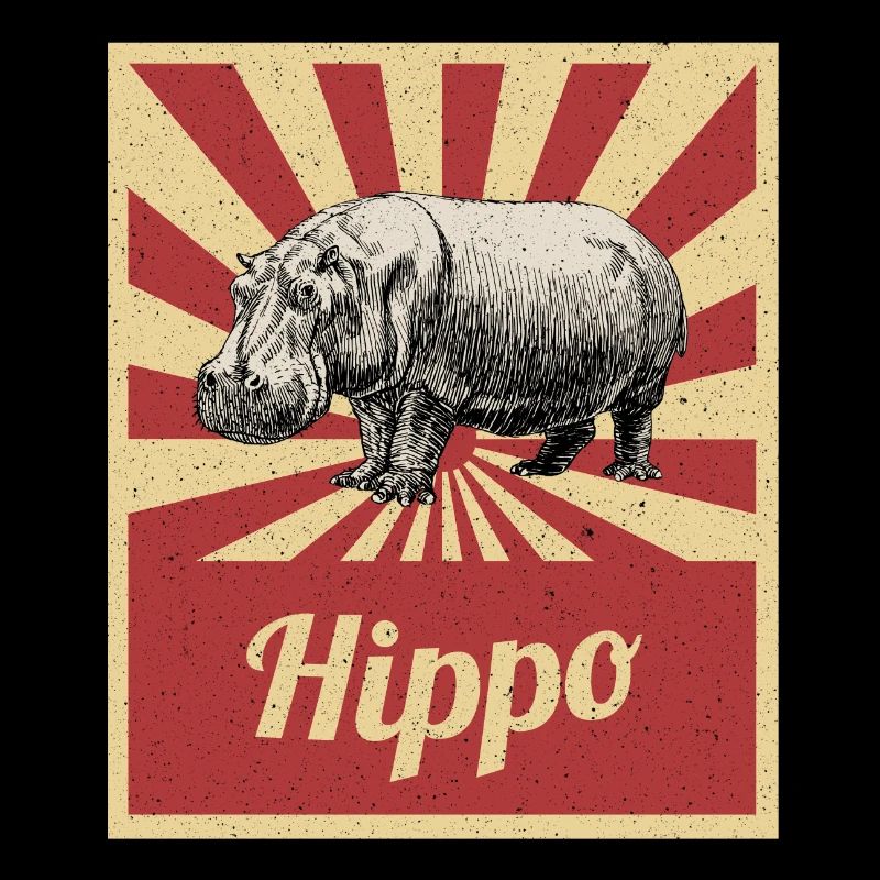 Nilpferde Flusspferde Hippos Hippopotamus Geschenk