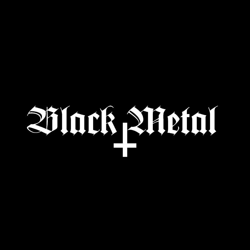 Black Metal Cross