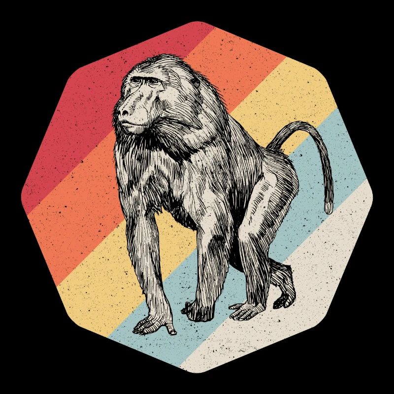 Pavian Affe Gorilla Geschenk