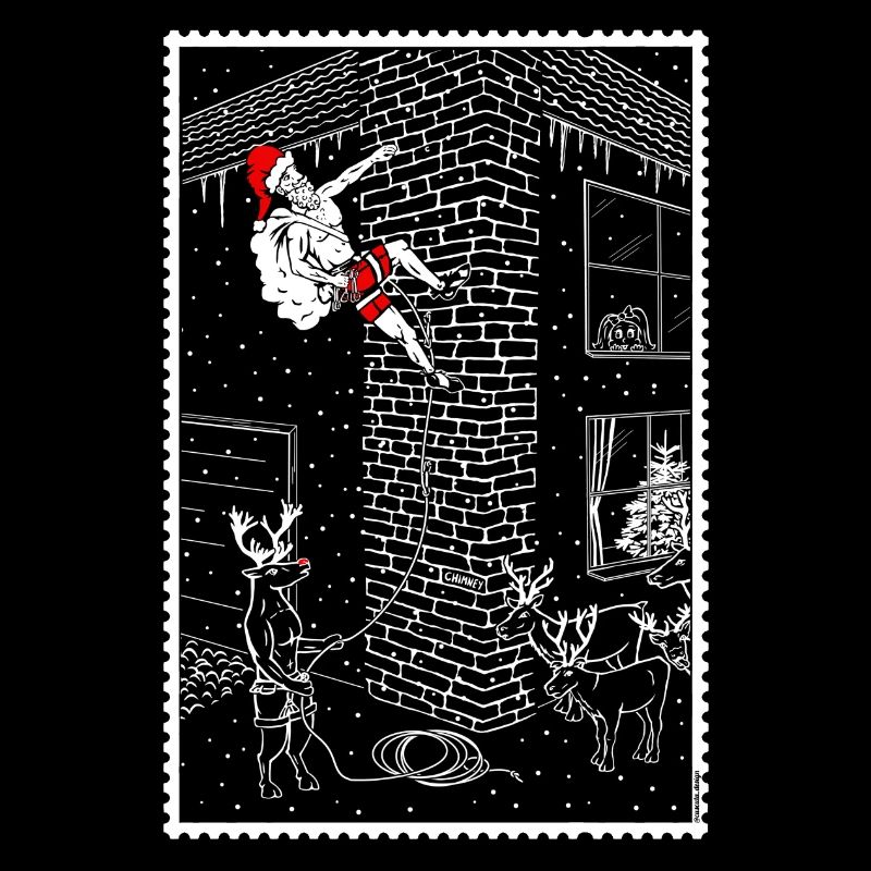 Père Noël grimpant