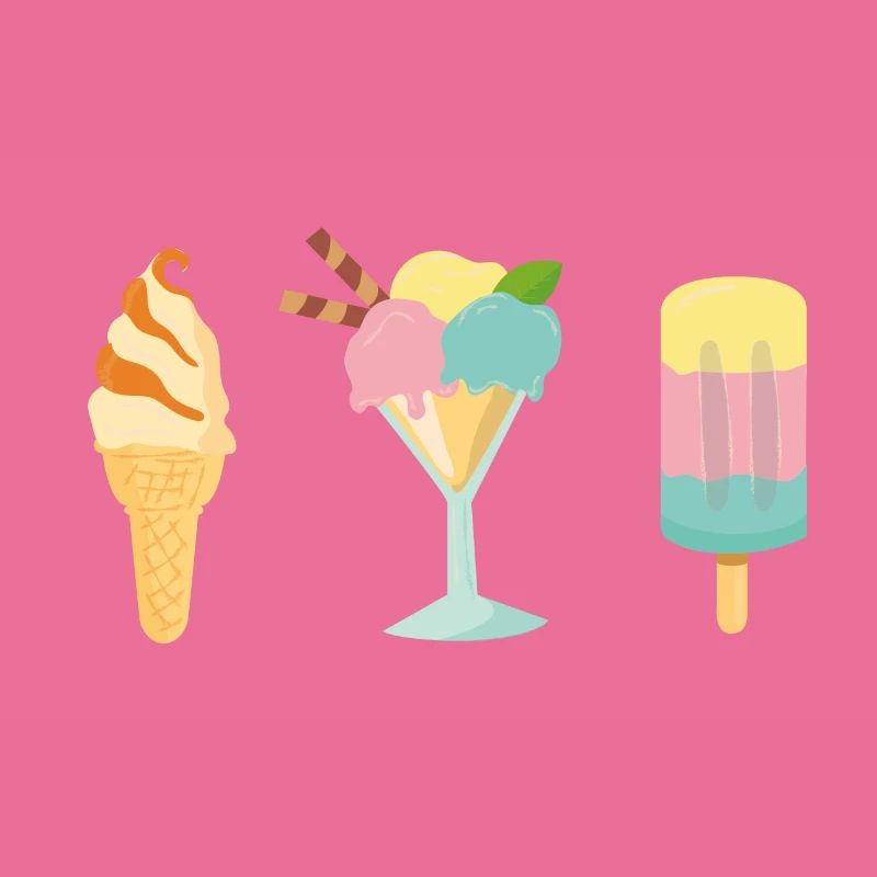 conception d'été de glace