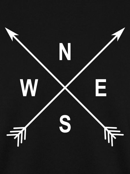 Cardinal directions arrows compass
