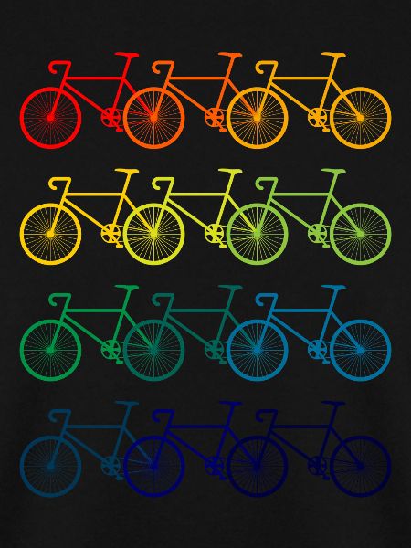 bunte Fahrräder