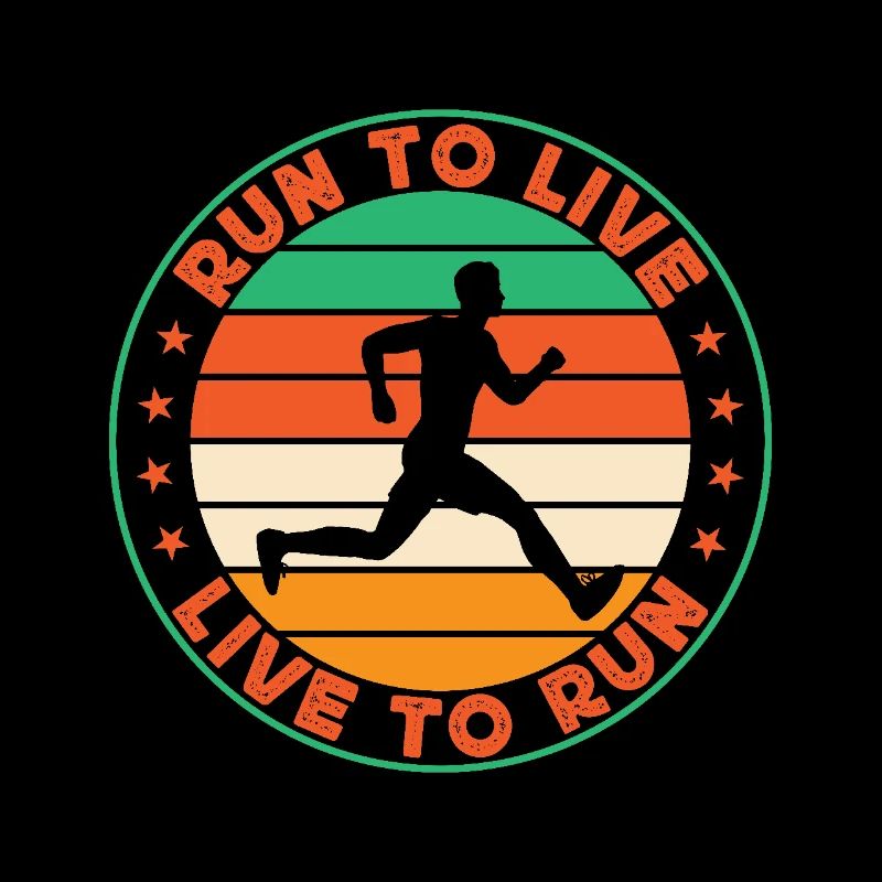 Running Run To Live Live To Run Marathon Runner