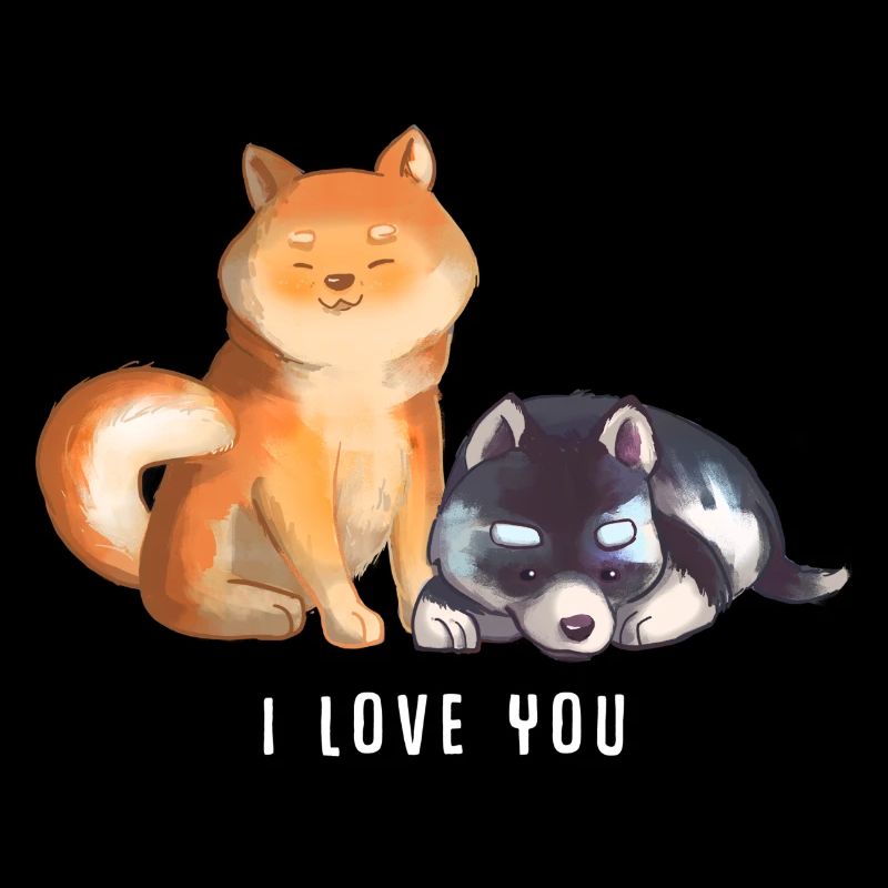 Shiba et Husky