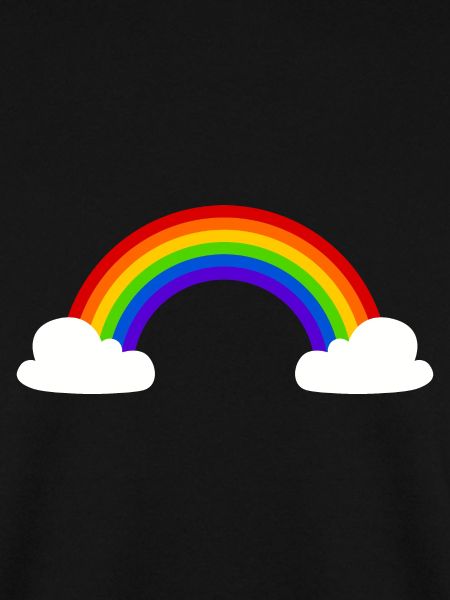 Rainbow with clouds