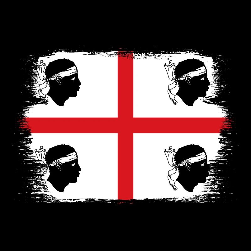 Drapeau de la Sardaigne Drapeau sarde Drapeau de la Sardaigne