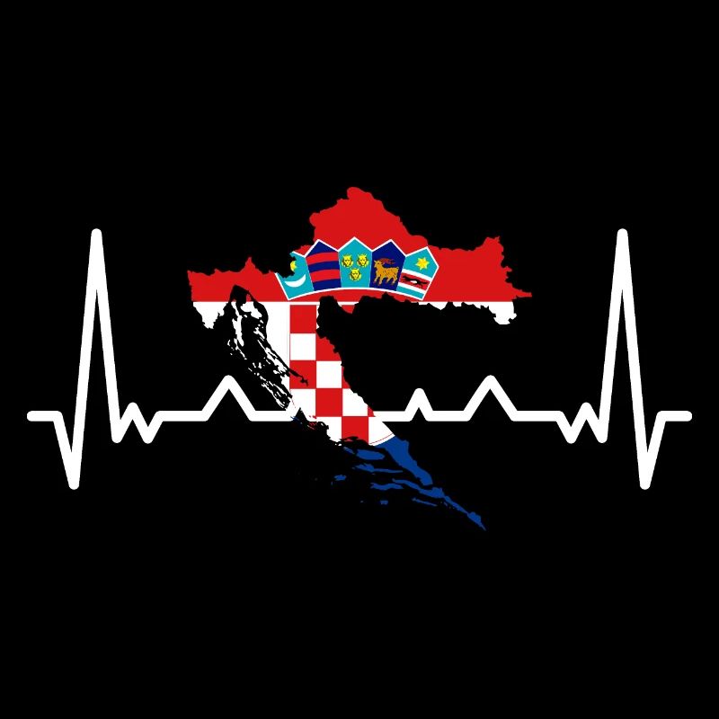 Drapeau de la Croatie Pulse Adriatique Zagreb Drapeau croate