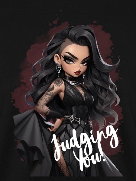 Goth Lady Judging You