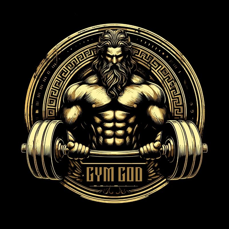 Dieu grec Zeus Gym Devant d’or