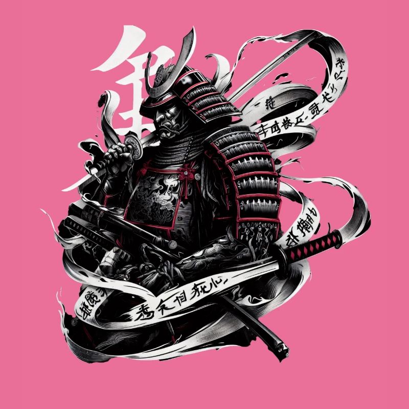 Japanese Samurai Warrior Ukiyo e Design