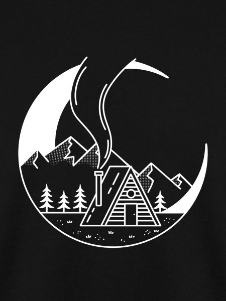 Hütte im Mond