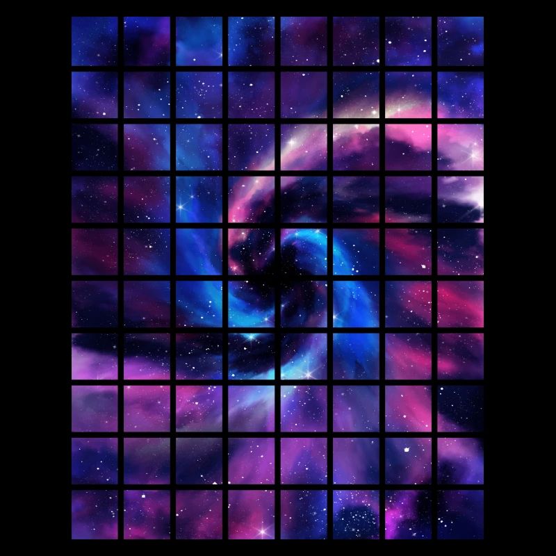 T-shirt Galactic Grid Journey