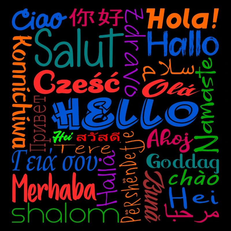 Hello in multiple languages