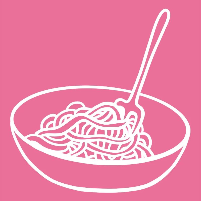 Spaghetti bowl noodles fork spaghetti server