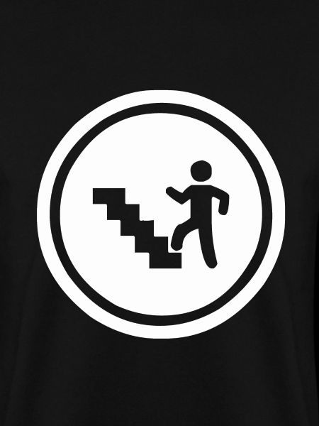 Bitte die Treppe benutzen