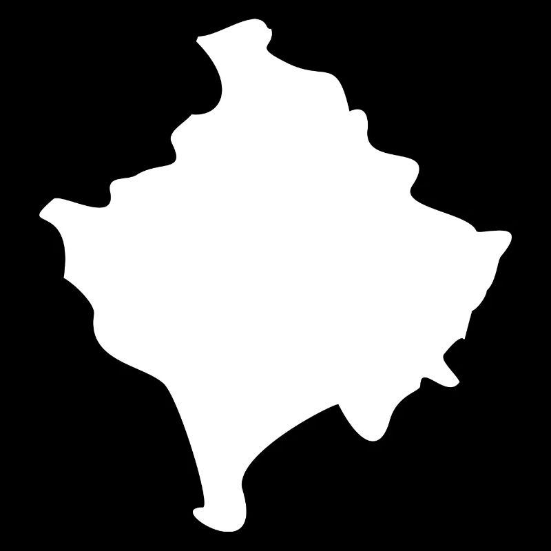 Drapeau de la carte du Kosovo