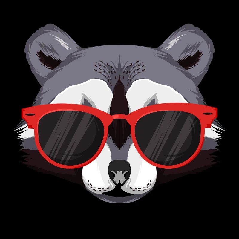 Waschbär mit Sonnebrille
