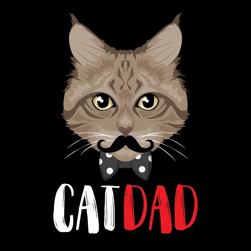 Stolzer Katzen Papa
