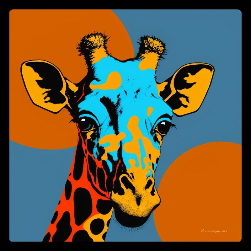 Giraffe in Pop Art