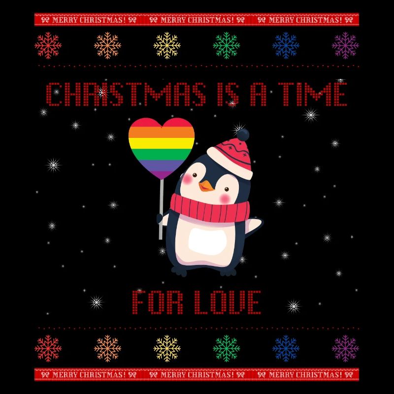 Pride Christmas Pinguin