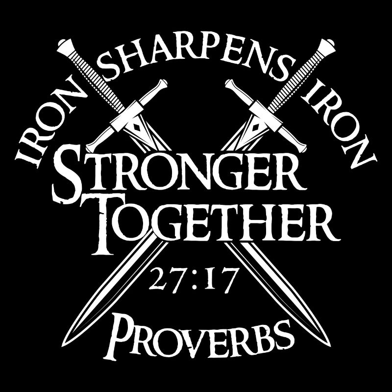 Le fer aiguise le fer plus fort ensemble Proverbes 27:17