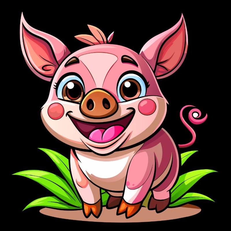 Cochon joyeux