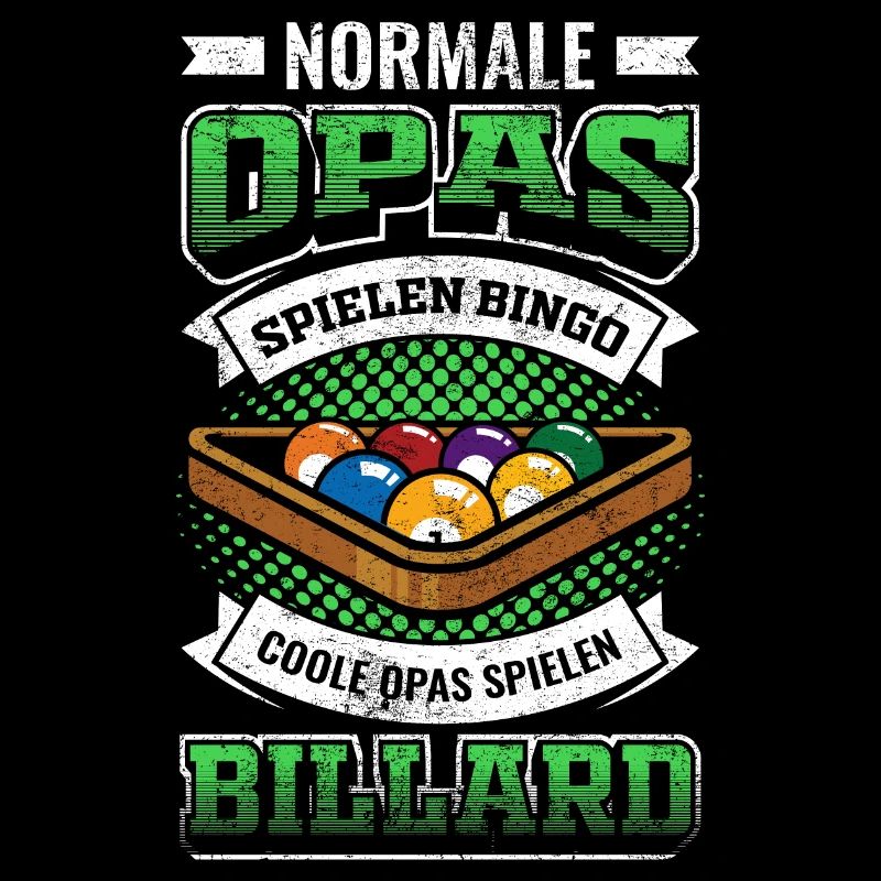 Billard Opa Großvater Geschenk
